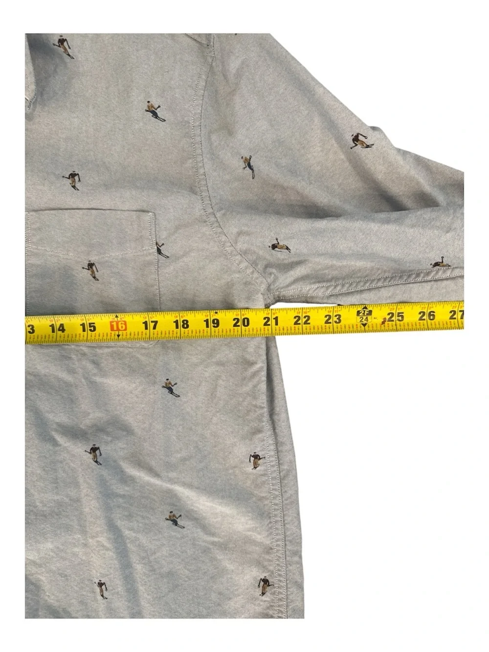 J. Crew Women’s XL Slim Fit Denim Skirer Button Up Shirt Embroidered Chambray
